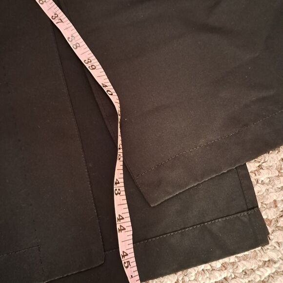 Marina Rinaldi Trench Coat Size 21/M Black Long Tie Designer Evening Career - Picture 10 of 10